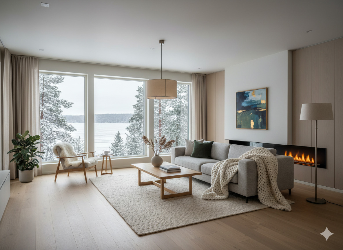 Sisustussuunnittelun esimerkki